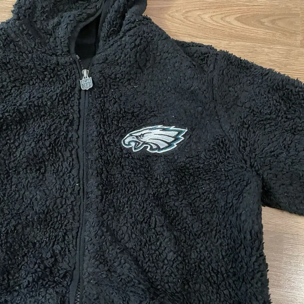 Philadelphia Eagles zip up Hoodie Sweatshirt Size Small NFL Pro Line - Picture 12 of 13